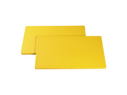 PLANCHE A DECOUPER AVEC RAINURE JAUNE 50X30X2CM