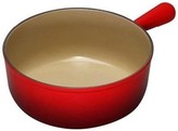 FONDUEPAN MET STEEL GIETIJZER KERSENROOD DIA 22CM