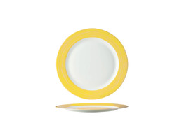 BRUSH YELLOW ASSIETTE A DESSERT 19.5CM