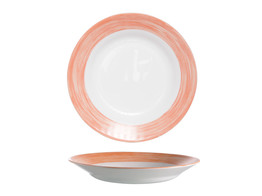 BRUSH ORANGE ASSIETTE CREUSE 22.5CM