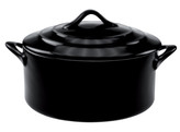 BLACK MAT MINI COCOTTE / COUVERCLE DIA 10XH5CM 20CL