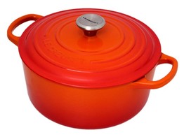 BRAADPAN ROND 28CM ORANJE ROOD