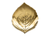 BORD HYDRANGEA LEAF GOLD 21X18CM