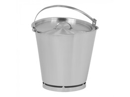 SEAU INOX 10L AVEC REBORD ET GRADUE