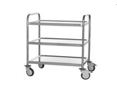 CHARIOT INOX 3 NIV. 107X74CM 4 ROUES SYNTHETIC.