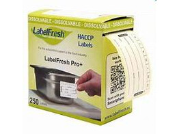 LABELFRESH PRO  DISSOLVABLE HACCP LABELS 250PCS