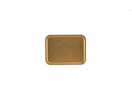 SERVE ANTIQUE GOLD PLATEAU 25X18.5CM