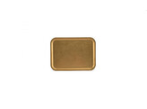 SERVE ANTIQUE GOLD PLATEAU 25X18.5CM