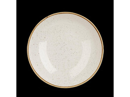 CHURCHILLSTONECAST BARLEY WHITE ASSIETTE CREUSE 24.8CM