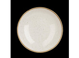 CHURCHILLSTONECAST BARLEY WHITE ASSIETTE CREUSE 24.8CM