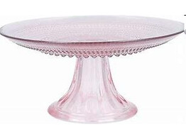 FORTESSA JUPITER PLATEAU SUR PIED / VERRE DIA 33CM PINK